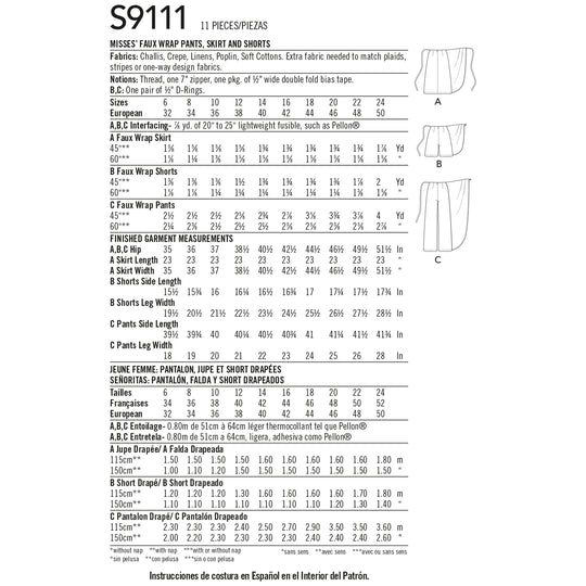 Simplicity Schnittmuster S9111