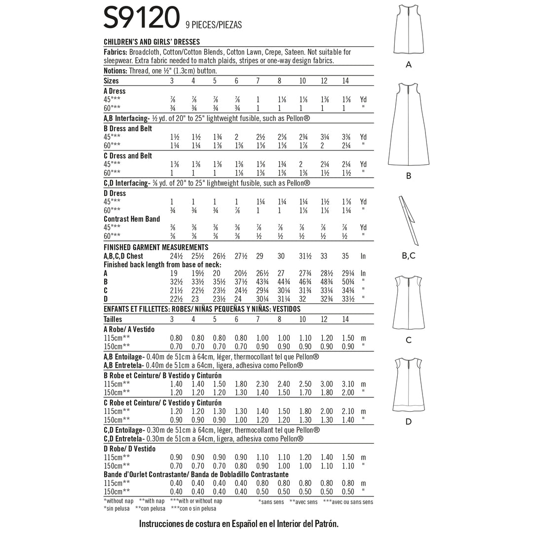 Simplicity Schnittmuster S9120