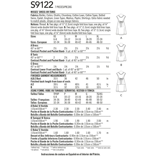 Simplicity Schnittmuster S9122