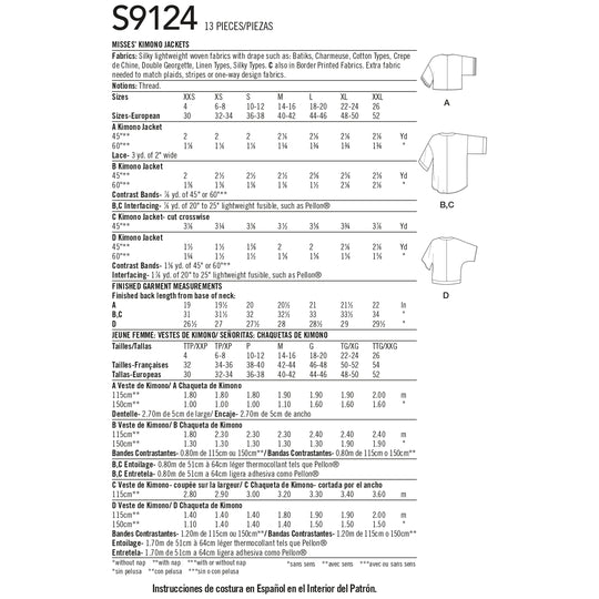Simplicity Schnittmuster S9124