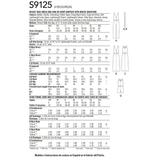 Simplicity Schnittmuster S9125