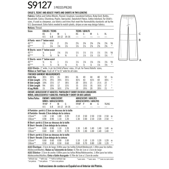 Simplicity Schnittmuster S9127