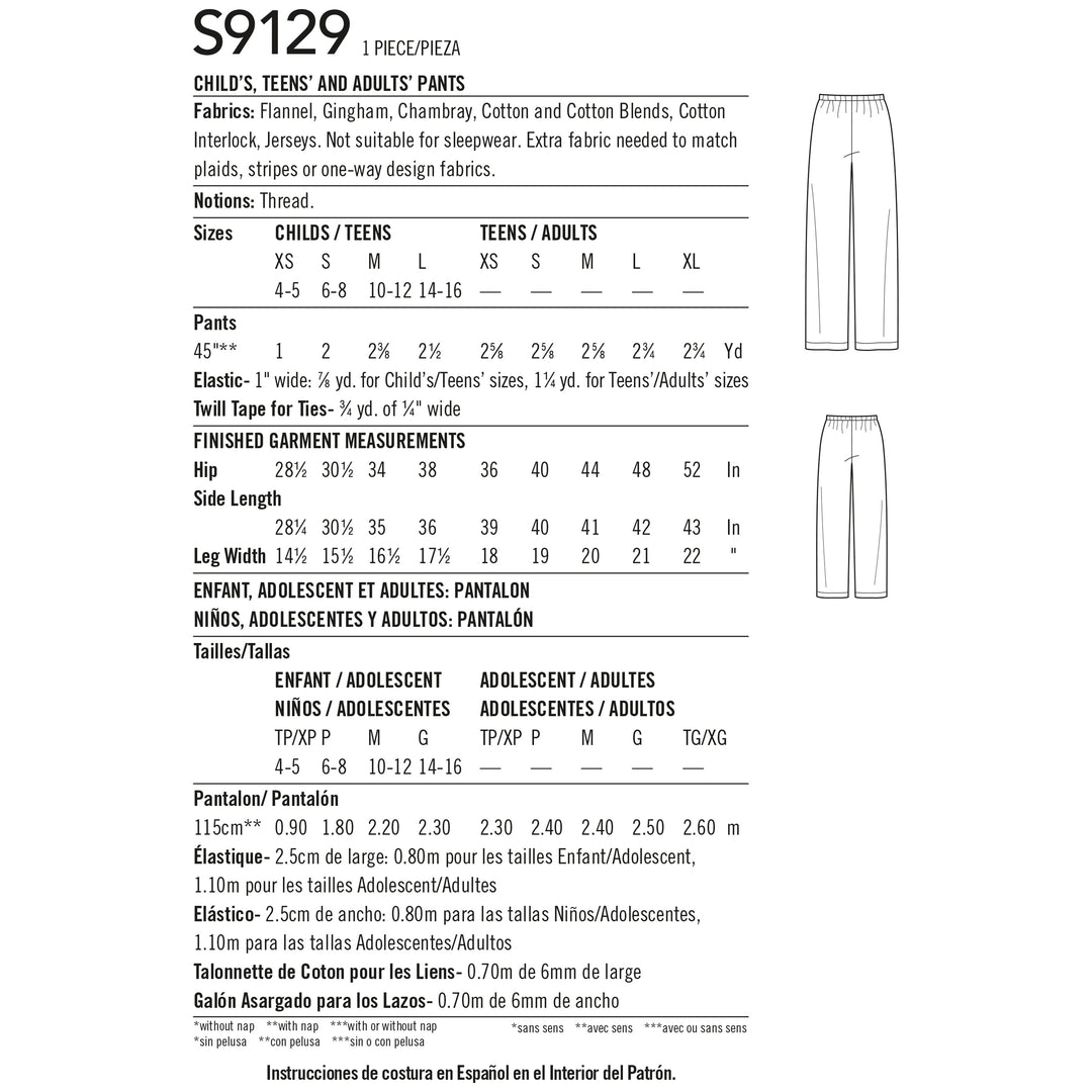 Simplicity Schnittmuster S9129