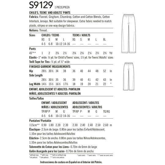 Simplicity Schnittmuster S9129