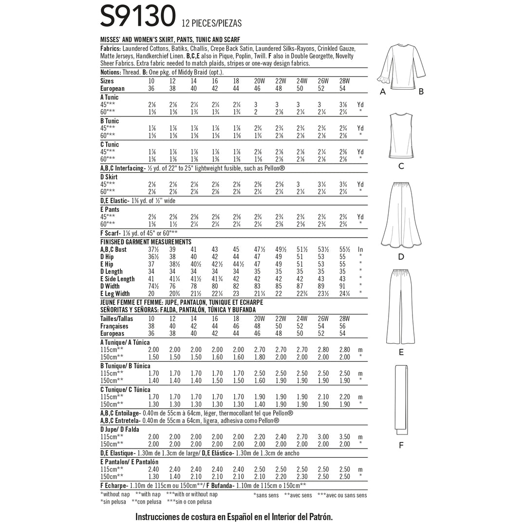 Simplicity Schnittmuster S9130
