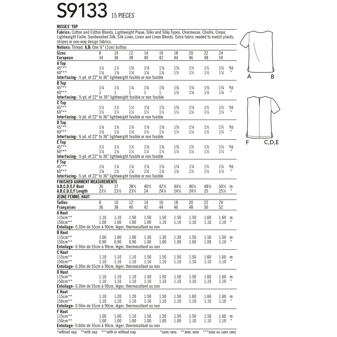 Simplicity Schnittmuster S9133