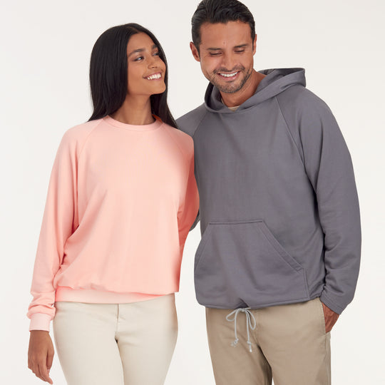 Simplicity Schnittmuster S9240 Damen Herren Kapuzenpullover