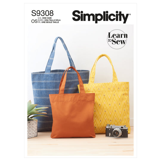 Simplicity Schnittmuster S9308 Damen Accessoires Taschen Tragetaschen