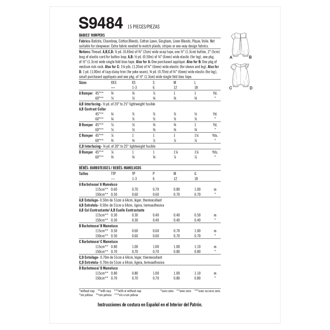 Simplicity Schnittmuster S9484