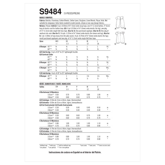 Simplicity Schnittmuster S9484