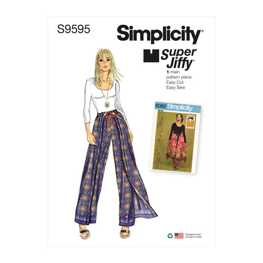 Simplicity Schnittmuster S9595 Vintage Damen Hose