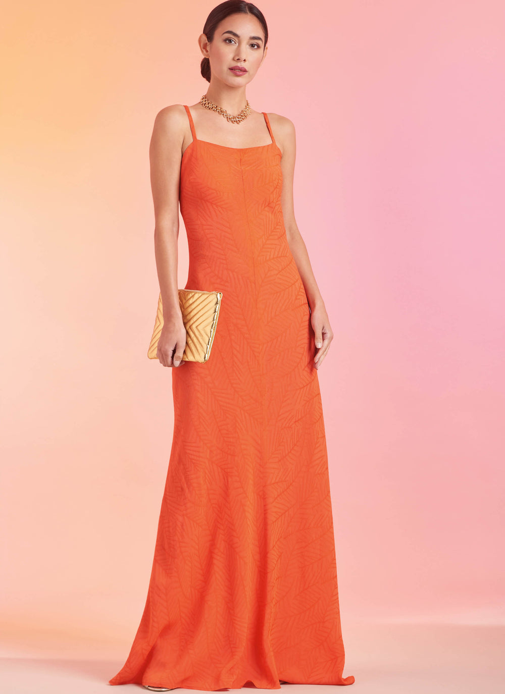 Simplicity Schnittmuster S9745 Damen rückenfreie Slip-Kleider Midi Maxi Mini
