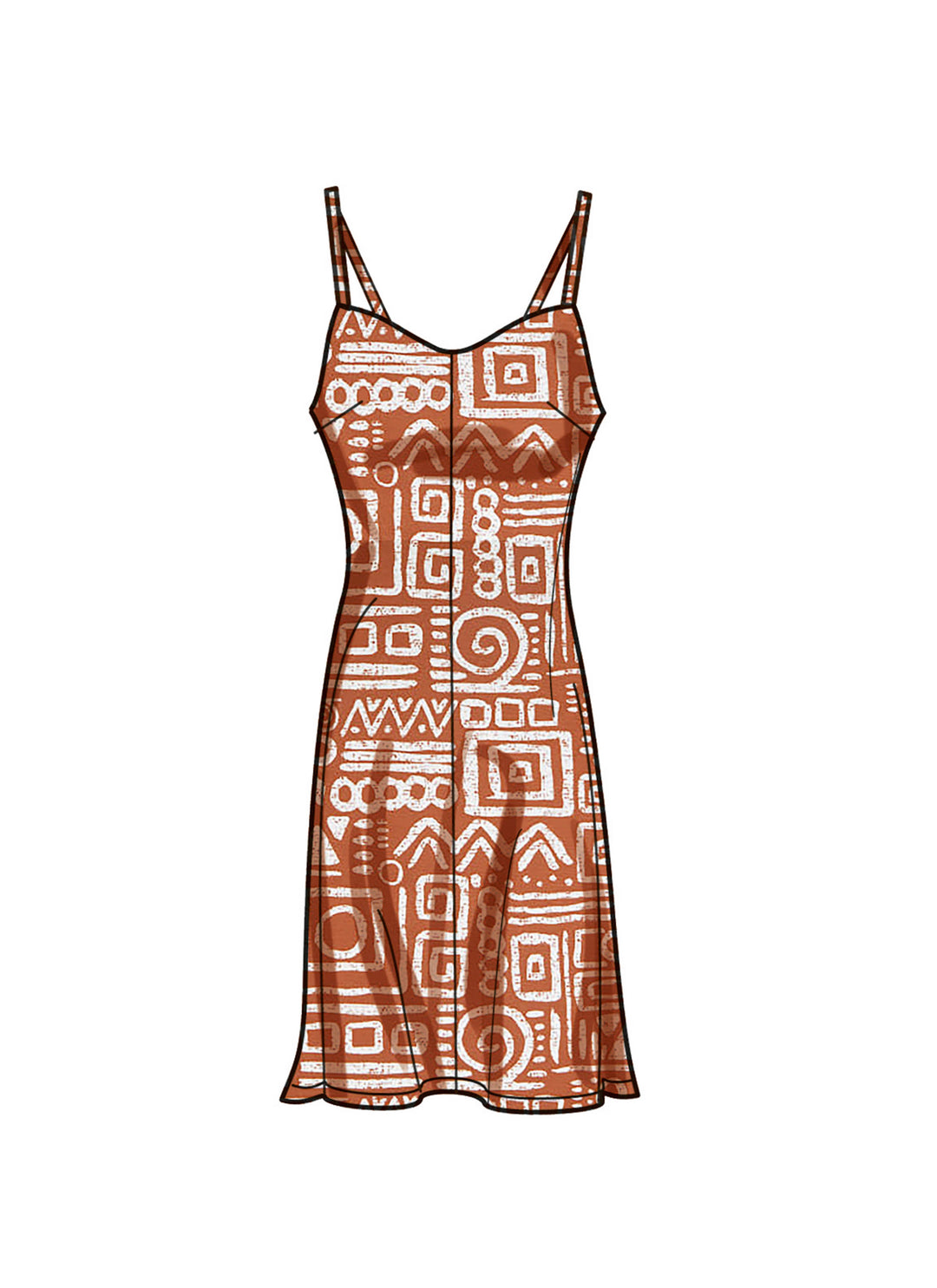 Simplicity Schnittmuster S9745 Damen rückenfreie Slip-Kleider Midi Maxi Mini