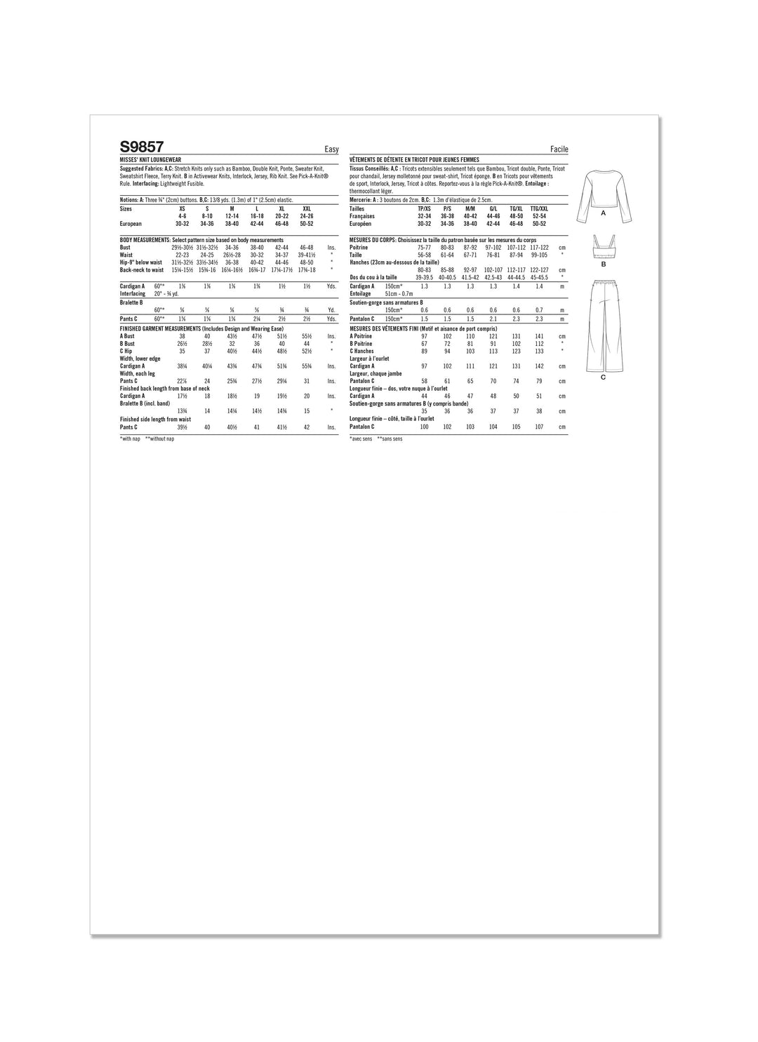 Simplicity Schnittmuster S9857
