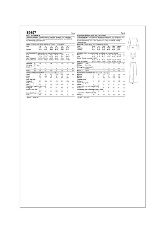 Simplicity Schnittmuster S9857