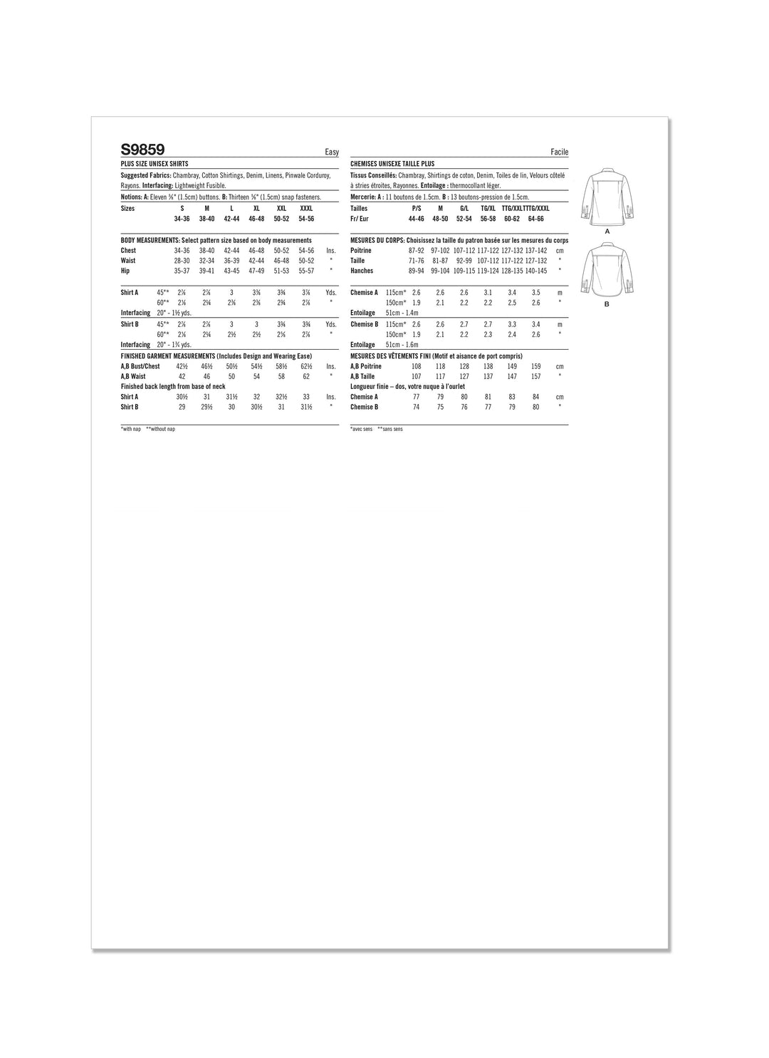 Simplicity Schnittmuster S9859