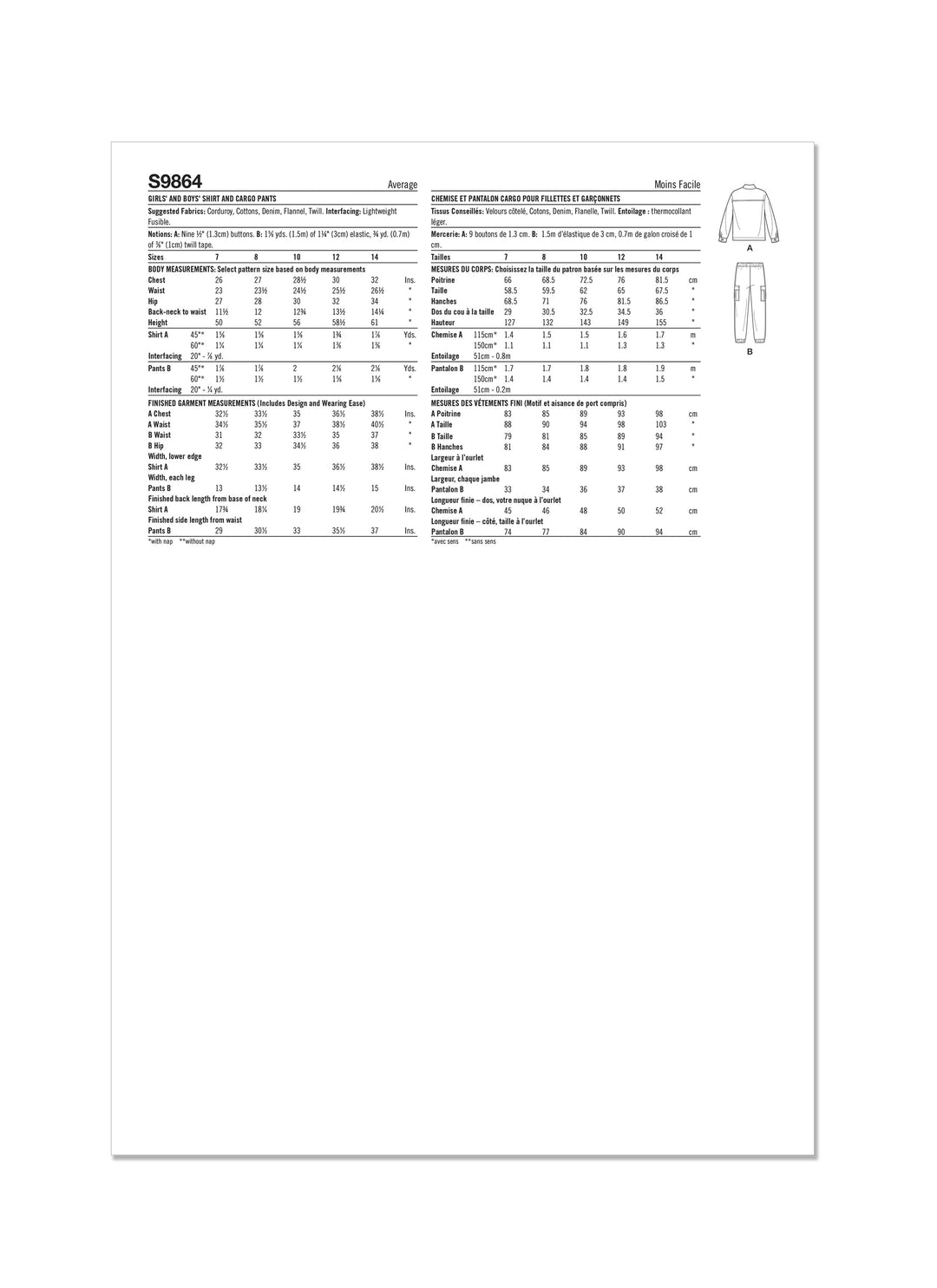 Simplicity Schnittmuster S9864