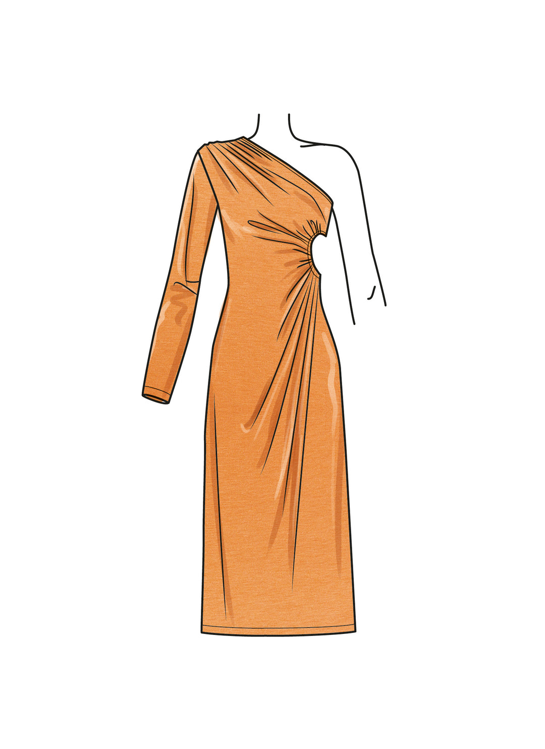 Simplicity Schnittmuster S9885 Damen schulterfreies Kleid mit Cut-Out Mini Maxi