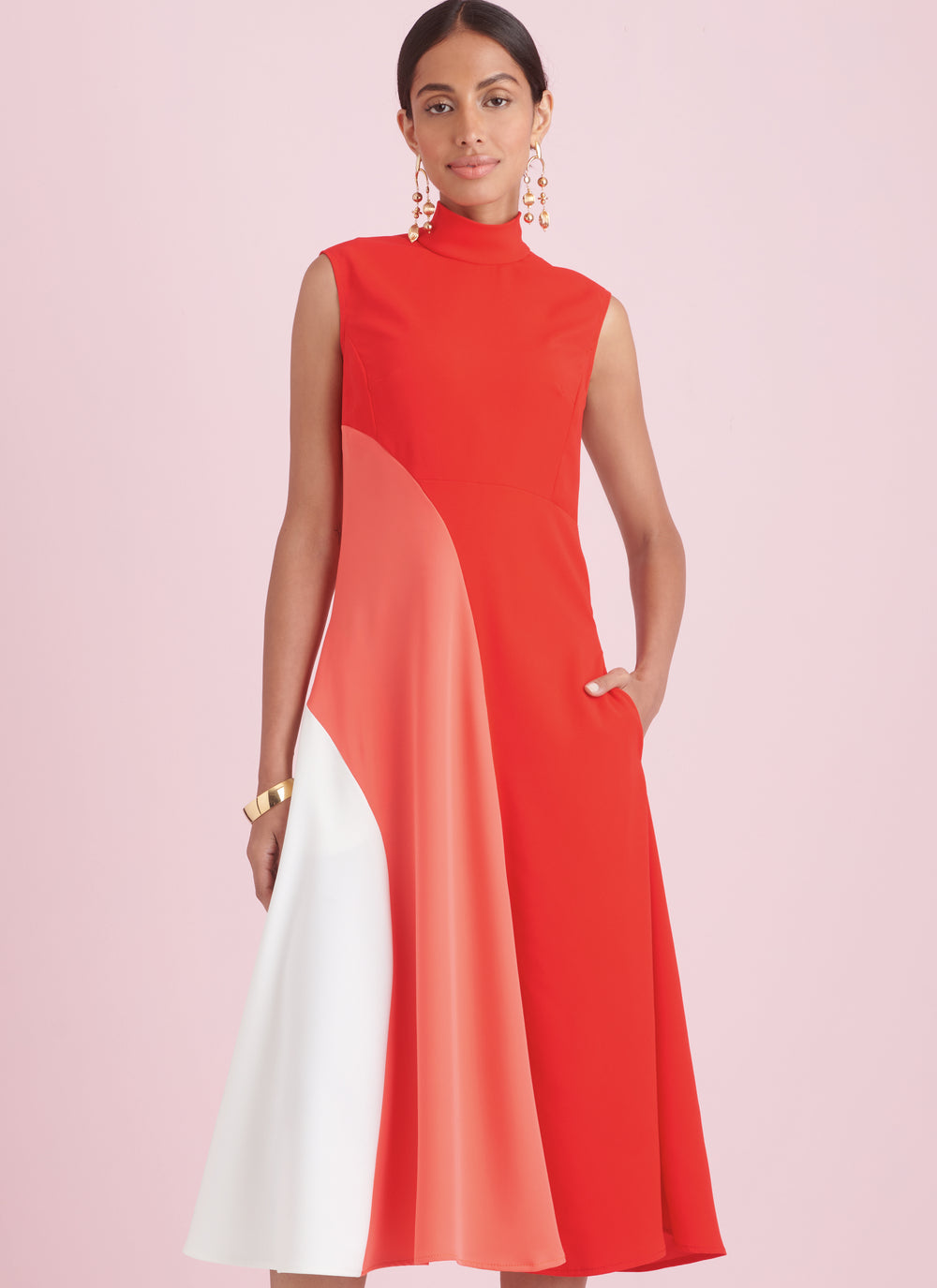 Simplicity Schnittmuster S9886 Damen figurbetontes Kleid Midi Maxi