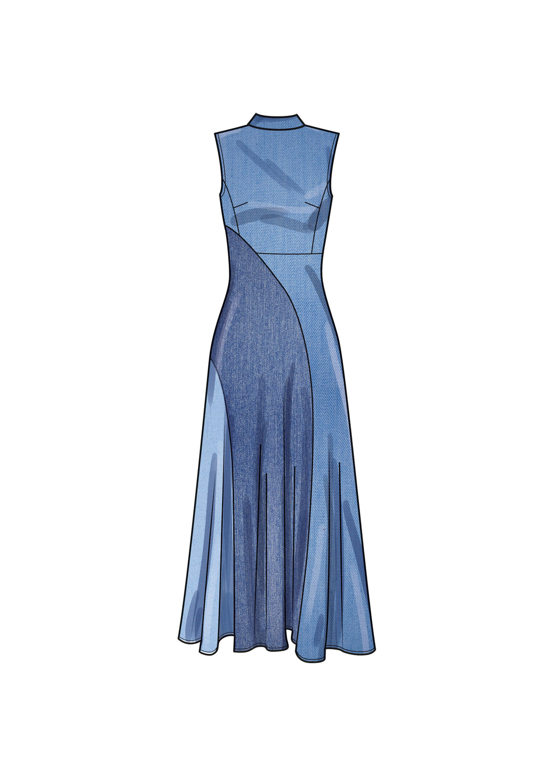 Simplicity Schnittmuster S9886 Damen figurbetontes Kleid Midi Maxi