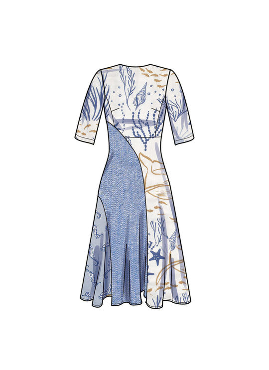 Simplicity Schnittmuster S9886 Damen figurbetontes Kleid Midi Maxi