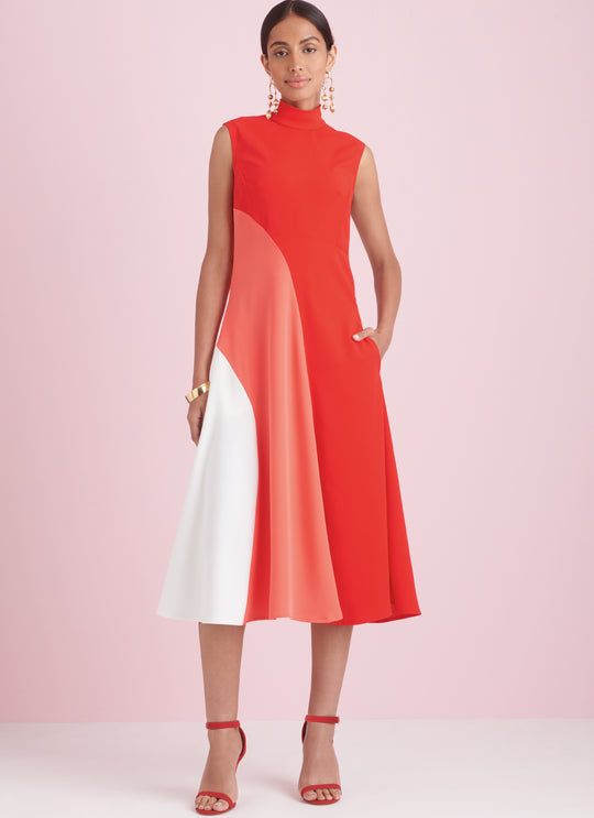 Simplicity Schnittmuster S9886 Damen figurbetontes Kleid Midi Maxi