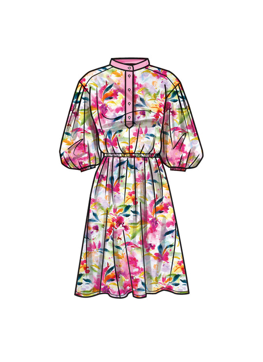 Simplicity Schnittmuster S9888 Damen Hemdblusenkleider Maxi