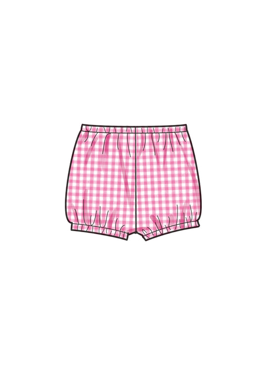 Simplicity Schnittmuster S9898 Babys Kleid Hose und Haarband