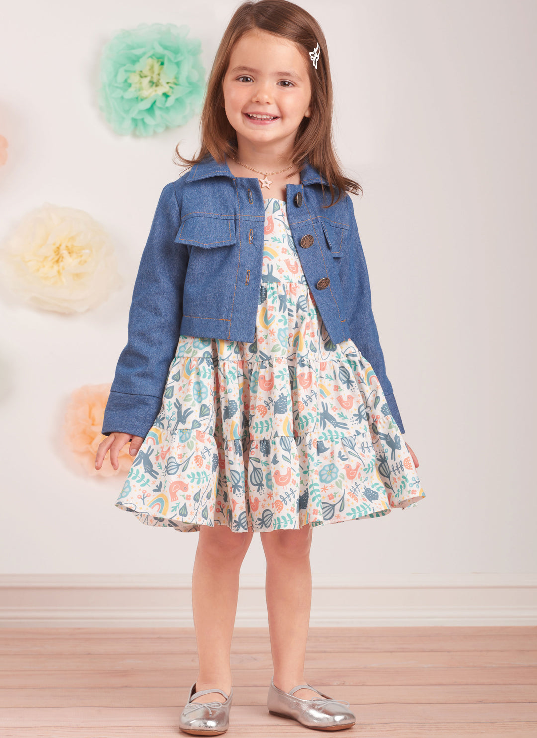 Simplicity Schnittmuster S9899 Mädchen Jeansjacke und Kleid