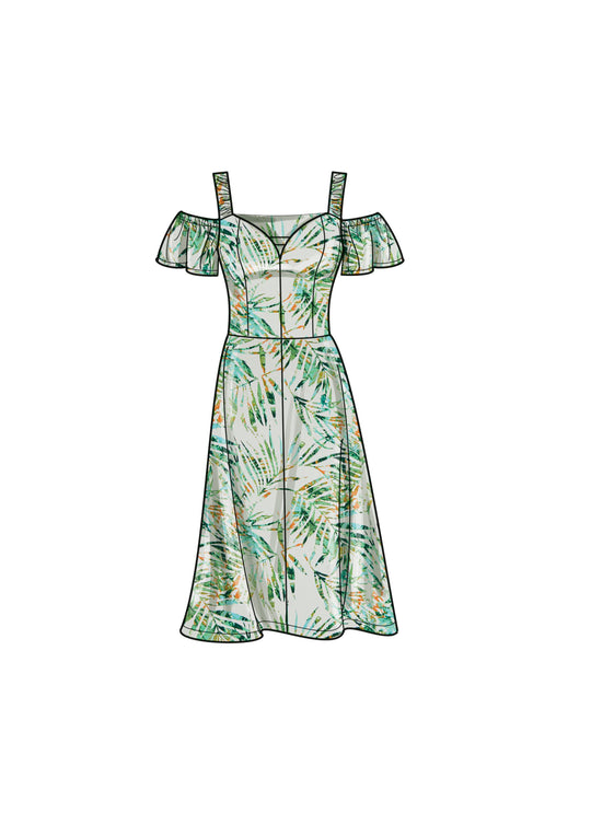 Simplicity Schnittmuster S9918 Damen Kleider mit Herzausschnitt