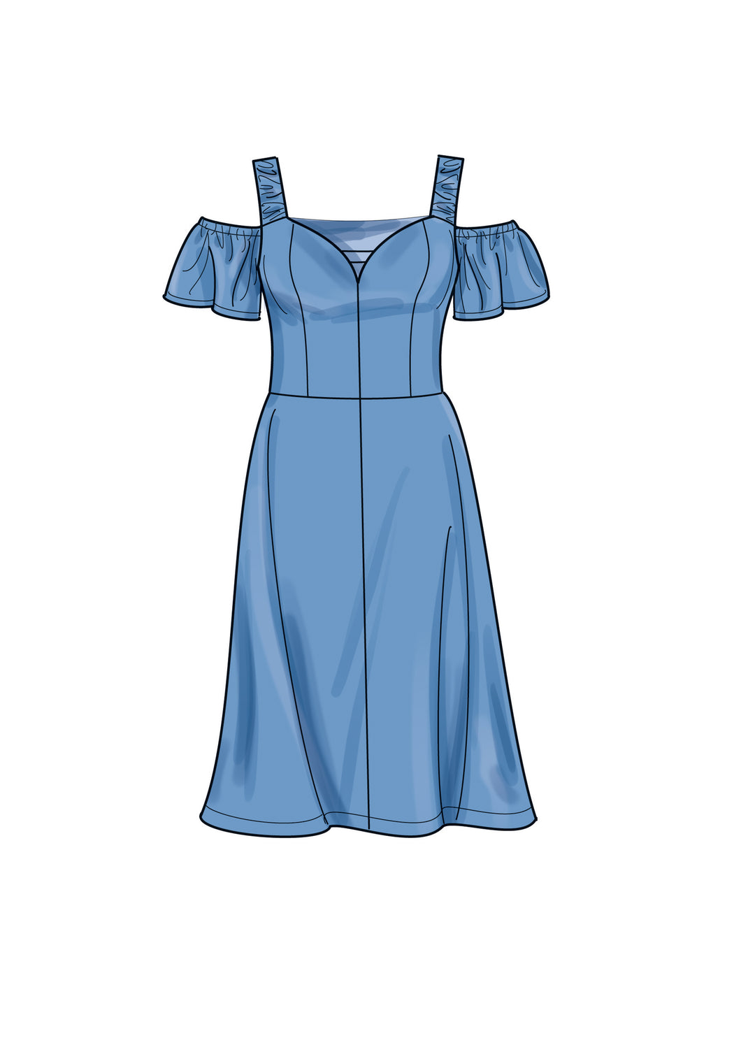Simplicity Schnittmuster S9919 Damen Kleid mit Herzausschnitt