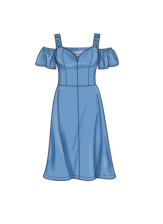 Simplicity Schnittmuster S9919 Damen Kleid mit Herzausschnitt