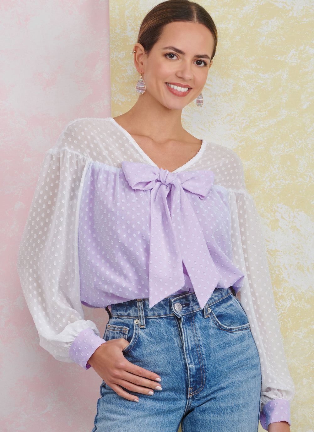 Simplicity Schnittmuster S9921 Damen Bluse Langarm / Kurzarm