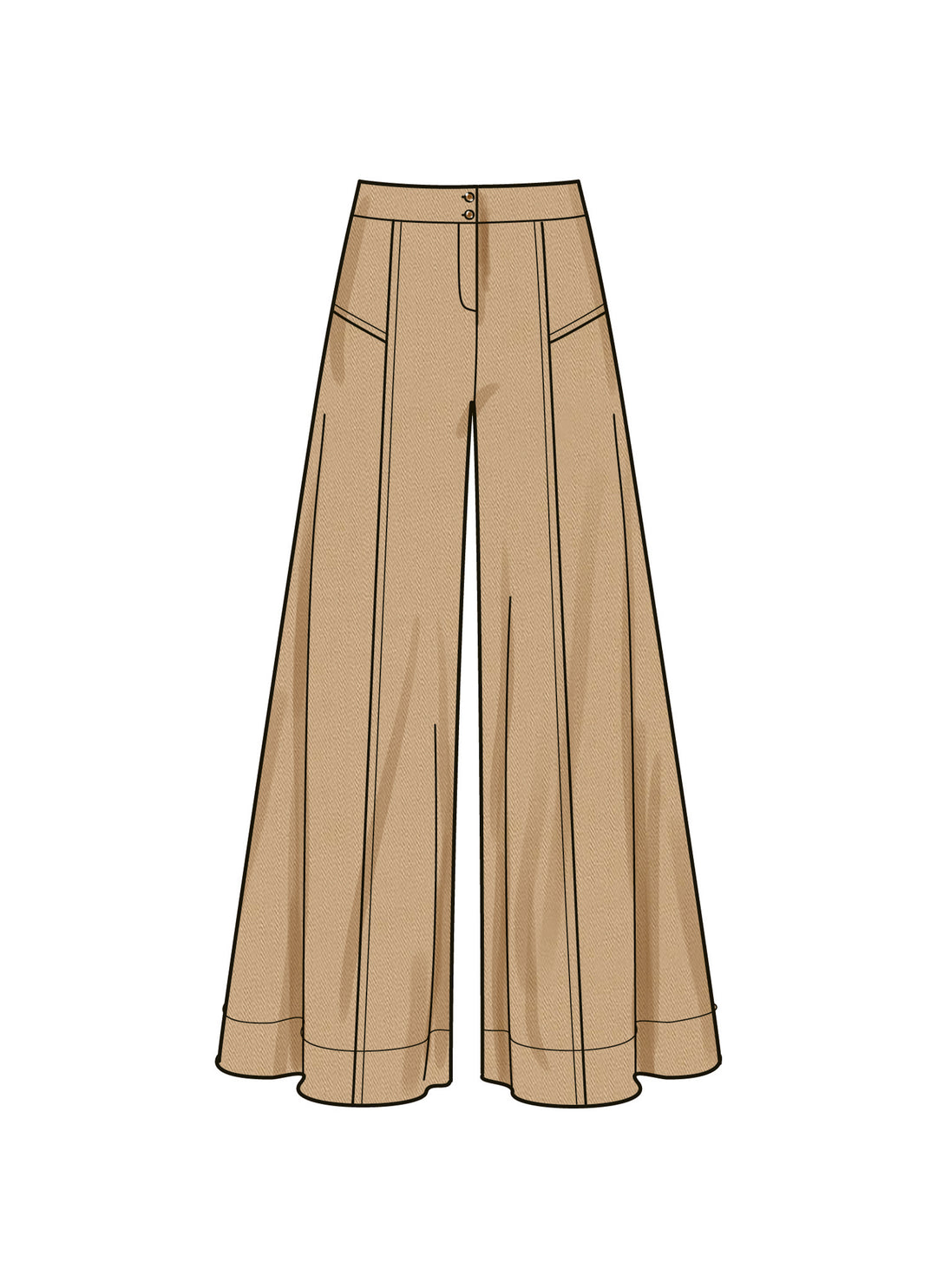 Simplicity Schnittmuster S9925 Damen Wide-Leg Hose und Shirt