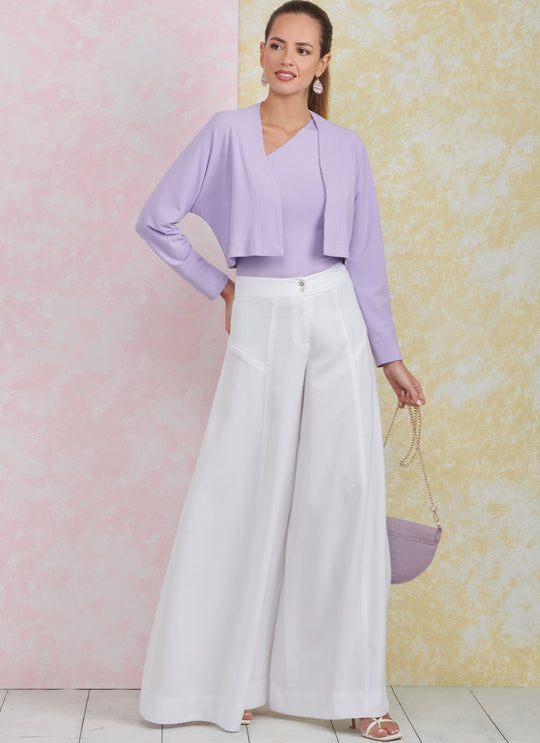 Simplicity Schnittmuster S9925 Damen Wide-Leg Hose und Shirt