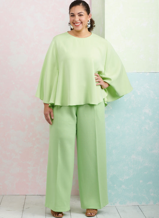 Simplicity Schnittmuster S9926 Damen Maxihose und Shirt