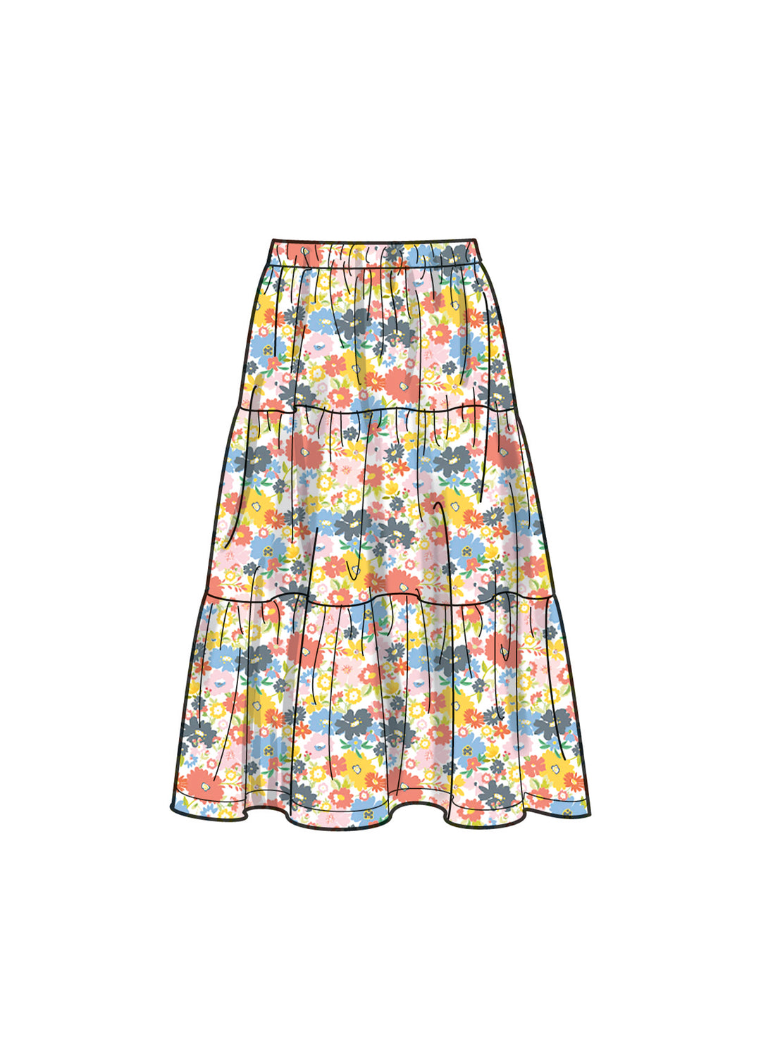 Simplicity Schnittmuster S9934 Mädchen Rock und Shirt