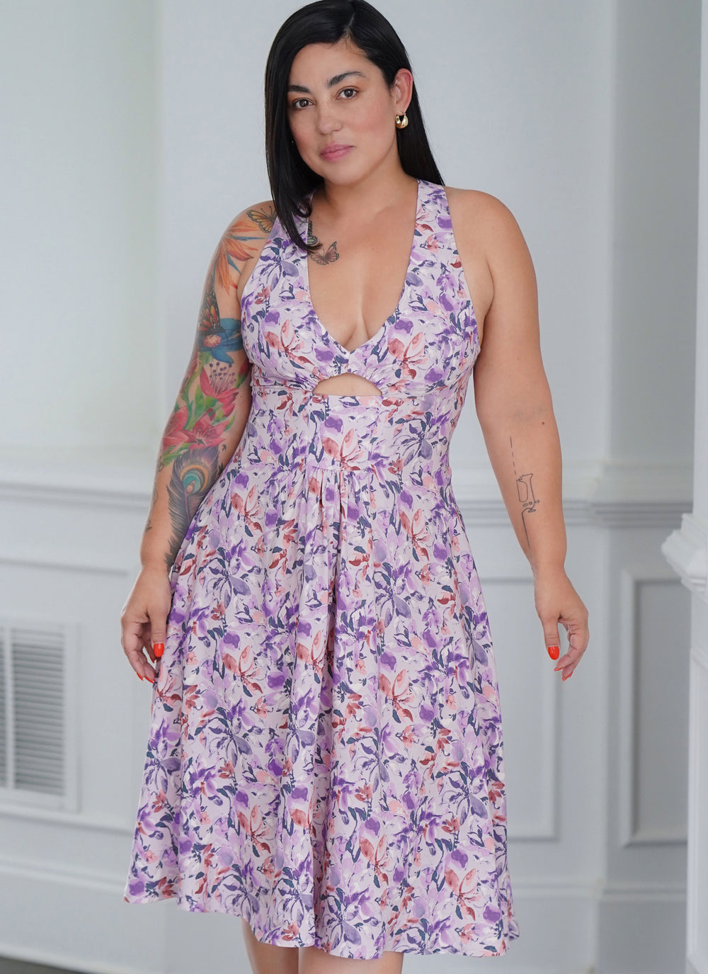 Simplicity Schnittmuster S9946 Damen Maxi Midikleid mit Cut-Outs A-Linie