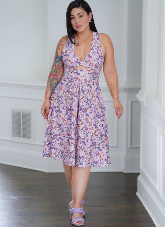 Simplicity Schnittmuster S9946 Damen Maxi Midikleid mit Cut-Outs A-Linie