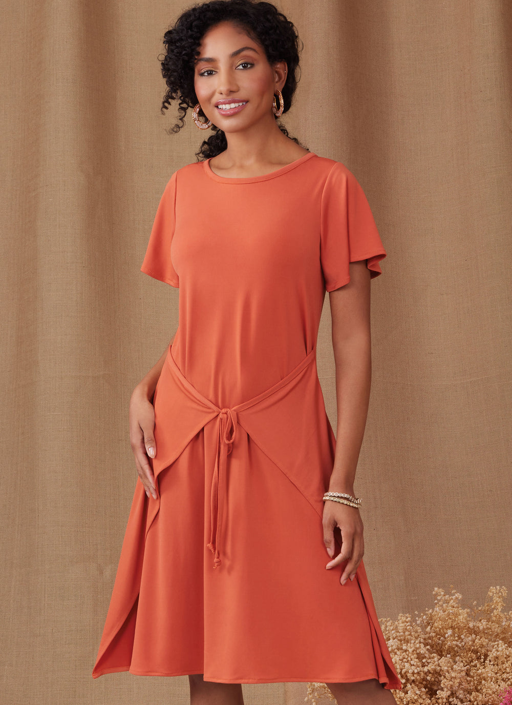 Simplicity Schnittmuster S9947 Damen Jerseykleider mit Taillenbänder und Rückenschlitz