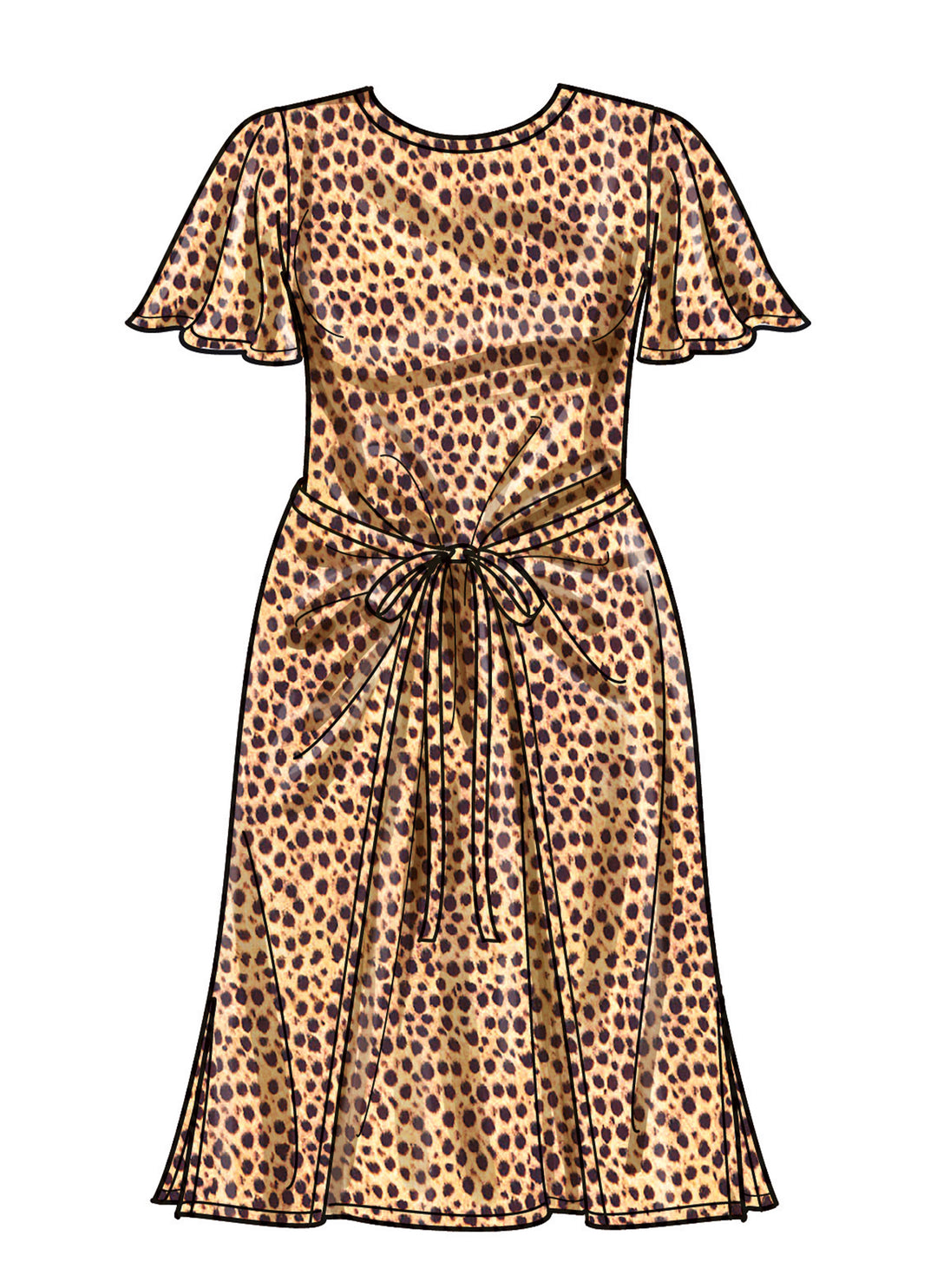 Simplicity Schnittmuster S9948 Damen Sommerkleid mit Taillenbänder und Rückenschlitz