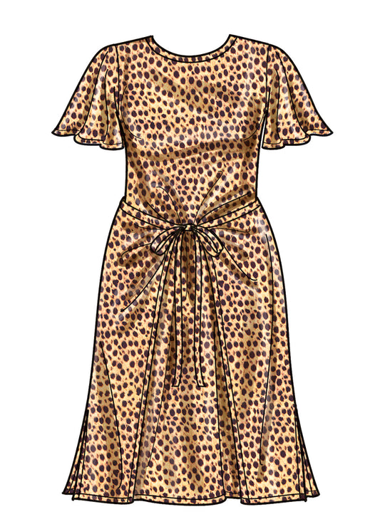 Simplicity Schnittmuster S9948 Damen Sommerkleid mit Taillenbänder und Rückenschlitz