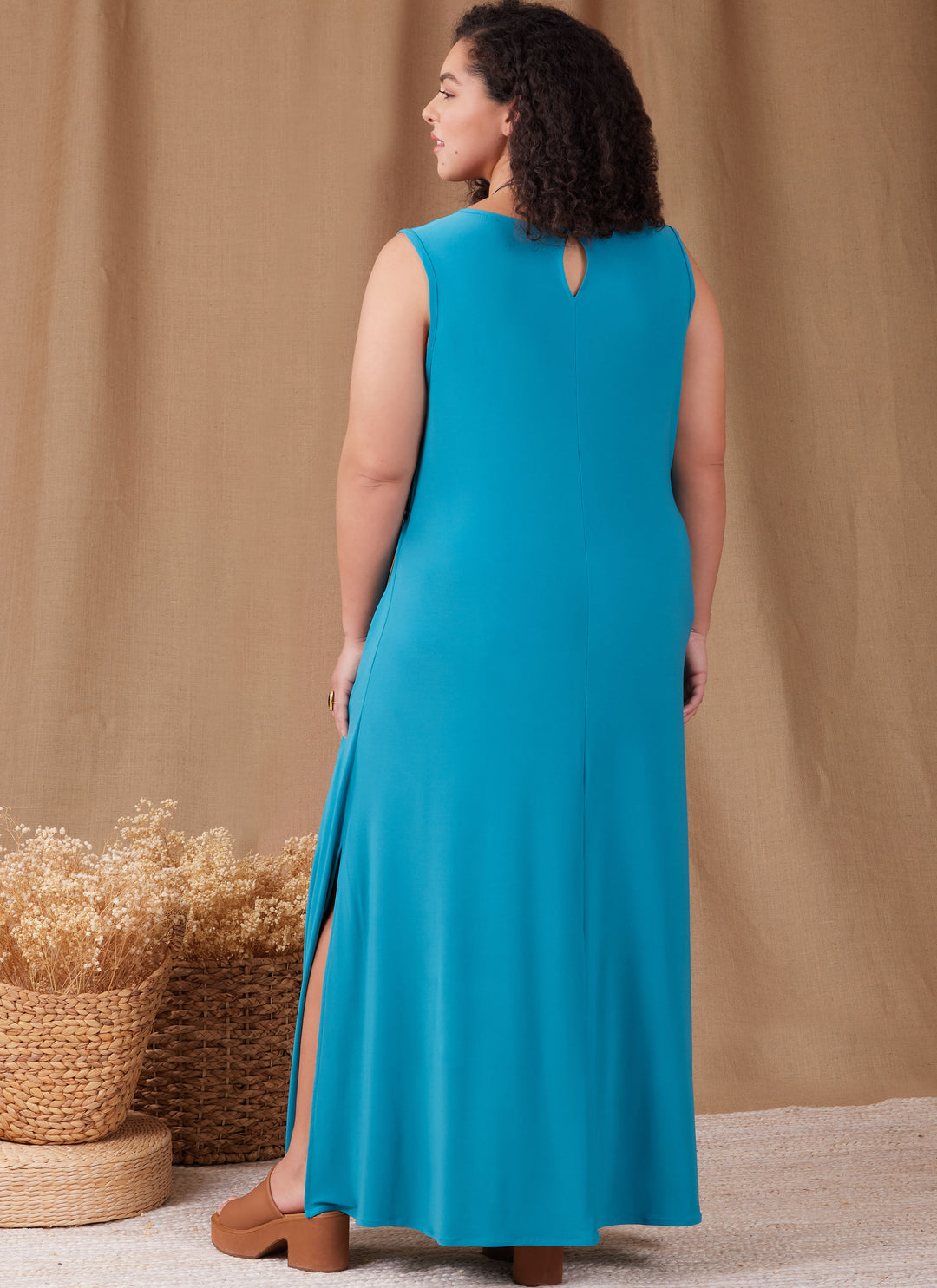 Simplicity Schnittmuster S9948 Damen Sommerkleid mit Taillenbänder und Rückenschlitz