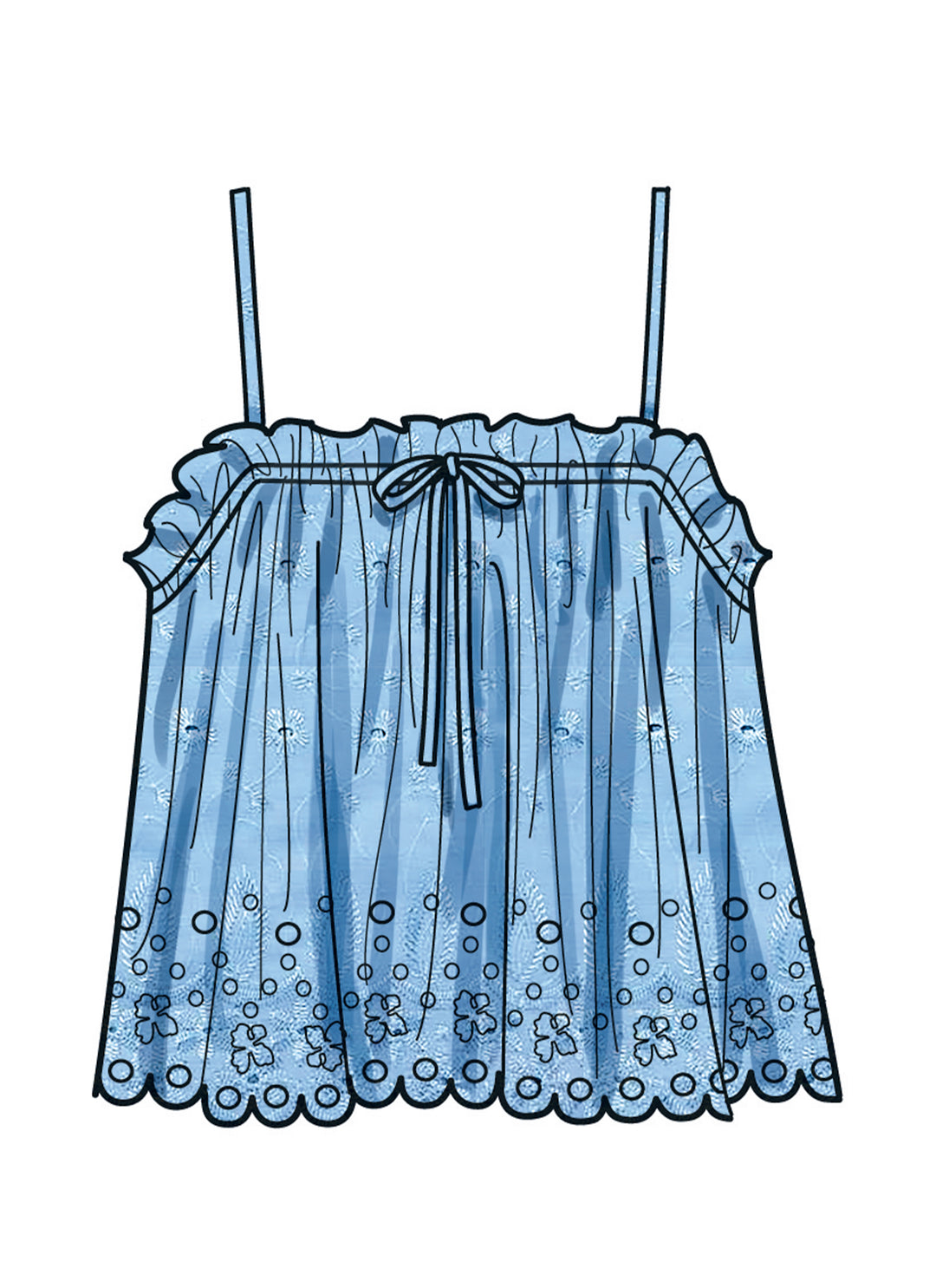 Simplicity Schnittmuster S9953 Damen Rüschentops