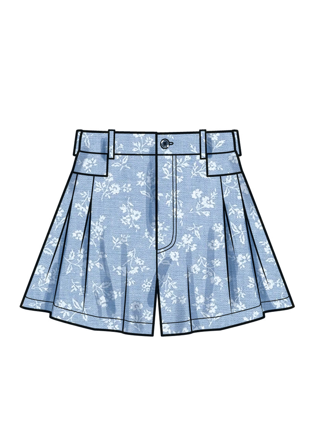 Simplicity Schnittmuster S9955 Damen weite Shorts Bermuda