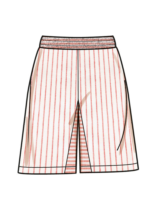 Simplicity Schnittmuster S9956 Damen Cargohose und Shorts mit weitem Bein