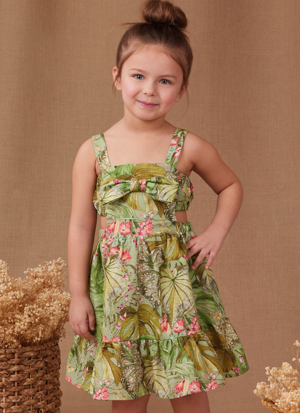 Simplicity Schnittmuster S9962 Kinder Schleifenkleid und Shorts