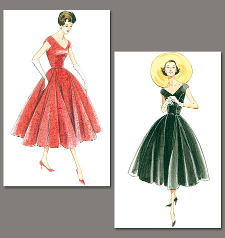 Vintage Vogue Schnittmuster V1172 – Damenkleid 1957er Jahre