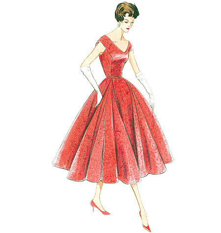 Vintage Vogue Schnittmuster V1172 – Damenkleid 1957er Jahre