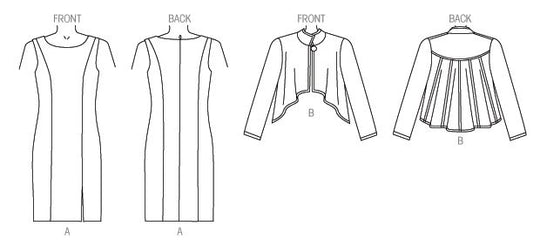 Vogue Schnittmuster V1435 – Damen Jacke & Kleid von Tom & Linda Platt